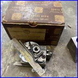 South Bend Lathe Works 9 Metal Lathe Tooling Lot Chuck Faceplate Tool Post Jig