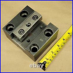 Square 2 Bolt-on Tool Block Holder From Hwacheon Hi-eco31a Cnc Lathe