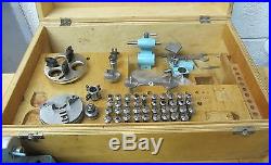 Star Swiss Watchmaking Lathe And Accessories Collets Tool Rest Motor + More 018