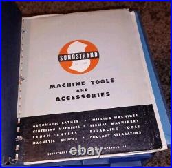 Sundstrand Machine Tools Practical Milling Lathes Sales Catalog HUGE Binder Book