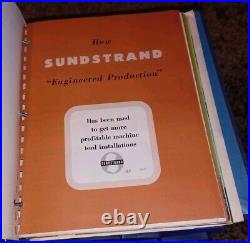 Sundstrand Machine Tools Practical Milling Lathes Sales Catalog HUGE Binder Book