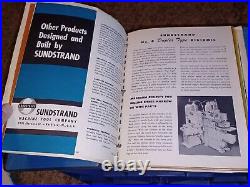 Sundstrand Machine Tools Practical Milling Lathes Sales Catalog HUGE Binder Book