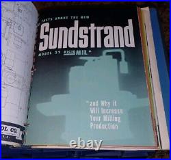 Sundstrand Machine Tools Practical Milling Lathes Sales Catalog HUGE Binder Book