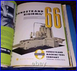 Sundstrand Machine Tools Practical Milling Lathes Sales Catalog HUGE Binder Book