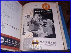 Sundstrand Machine Tools Practical Milling Lathes Sales Catalog HUGE Binder Book