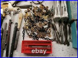 Superb Collection Of vintage Watchmakers Tools and instruments and keys