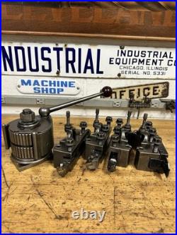Swiss Multifix QCTP Lathe Tool Post Size B 4 Holders With Tooling Germany