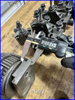 Swiss Multifix QCTP Lathe Tool Post Size B 4 Holders With Tooling Germany