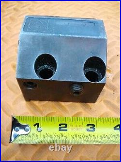 TRUDEX 1 1/2 I. D. Turret Lathe Boring Tool Holder Tooling Block A118-8435 1.5