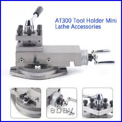 Tool Holder AT300 Mini Lathe Accessories Metal Change Lathe Assembly Fit Cutting