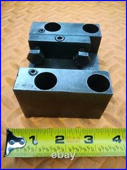 Trudex 1.0 Sq (2 slot) Lathe Turret Turning Tool Holder Tooling Block KUO-0064