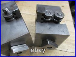 Two South Bend Lathe Heavy 10 Double Combination Tool Post Holder Blocks