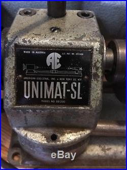 UNIMAT-SL DB 200 Lathe/Milling Machine, 3 Jaw Chuck, Jacobs Chuck, Original Case