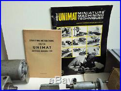 UNIMAT SL DB200 Gunsmith Watchmaker Jeweler Miniature Maker Lathe & Many EXTRAS