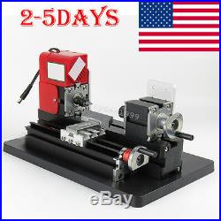 USA Easy Use Mini Metal Lathe Machine Saw Combined Tool DIY Wood 20000rpm/min