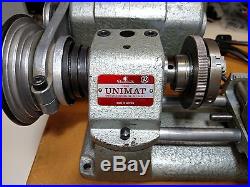 Unimat DB-200 (Red Badge) Lathe with case and many accessories