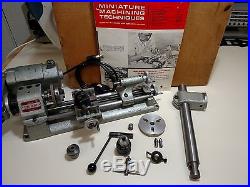 Unimat DB-200 (Red Badge) Lathe with case and many accessories