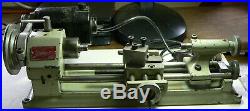 Unimat DB-200 lathe red badge early version, dished base cast iorn