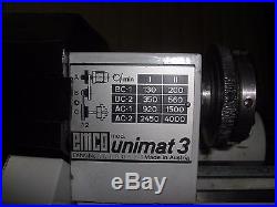 Unimat SL 3 EMCO Lathe with Milling Attachment and Power Feed