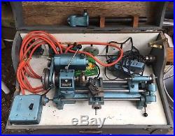 Unimat Sl Db200 Lathe Complete With Wooden Box & Extra Accessories