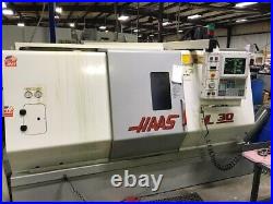 Used 2000 Haas SL-30T CNC Turning Center Lathe w Tailstock Tool Holders Chip Con