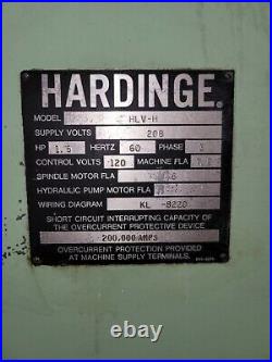Used Hardinge HLV-H Super Precision Manual Lathe Tailstock Aloris Tool Post 1HP
