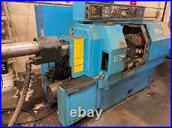 Used Miyano BND-34T CNC Turning Center Live Tool Twin Turret Lathe with Barfeed