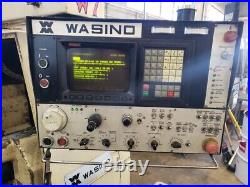 Used Wasino LJ-63M Live Tool CNC Turning Center Lathe Fanuc Tailstock Tool Set'r