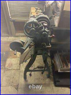 Used metal lathe machine, Vintage Treadle Lathe, with tools as shown in pics