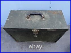 VTG Full of Tools Lathe DUNLAP 5-DRAWER MACHINIST TOOL BOX 20 x 8.5 x 13