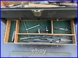 VTG Full of Tools Lathe DUNLAP 5-DRAWER MACHINIST TOOL BOX 20 x 8.5 x 13