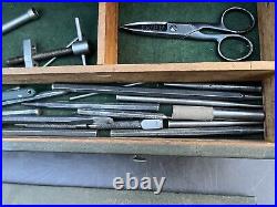 VTG Full of Tools Lathe DUNLAP 5-DRAWER MACHINIST TOOL BOX 20 x 8.5 x 13