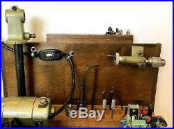 VTG WATCHMAKER LATHE UNIMAT SL-1000 With Variable Speed Auto Feed & Accessories