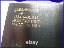 Valenite VM40-OLB15 Lathe Tool Post, with 45mm x 80mm Bolt Pattern