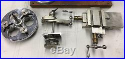 Very Nice! Watchmaker lathe 8mm with collet holder tail stock HENRY PAULSON