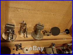 Vintage 1946 Boley 8 mm Watchmakers Lathe with a Lot of Attachments watch tool