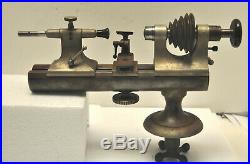 Vintage American Watch Tool Co Derbyshire Watchmakers 8mm Lathe with 13 Collets