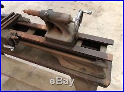 Vintage Atlas TH54 10x36 lathe with stand and cast iron legs+4 jaw chuck