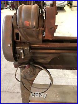 Vintage Atlas TH54 10x36 lathe with stand and cast iron legs+4 jaw chuck