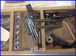 Vintage Ballou Whitcomb Jewelers Watchmaker Lathe Drawer of Tooling LOOK PHOTO