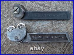 Vintage Classic Atlas Knurling Tool & No. 6 Threading Tool Metal Lathe