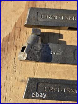 Vintage Craftsman 3pc. Turning Tool Holder Metal Lathe 2192 2194 2196 USA
