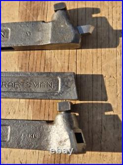 Vintage Craftsman 3pc. Turning Tool Holder Metal Lathe 2192 2194 2196 USA