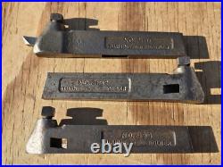 Vintage Craftsman 3pc. Turning Tool Holder Metal Lathe 2192 2194 2196 USA