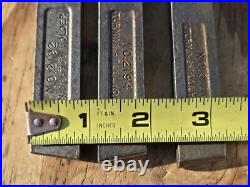 Vintage Craftsman 3pc. Turning Tool Holder Metal Lathe 2192 2194 2196 USA