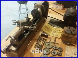Vintage Craftsman Model 109 21270 Metal Lathe With Motor Tooling Face Plate Gun