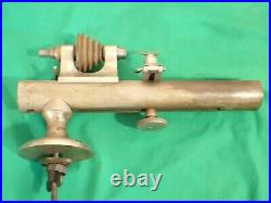 Vintage DERBYSHIRE Watchmakers 8 mm LATHE BED with WEBSTER Head Stock & tip over