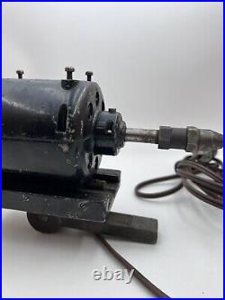 Vintage Dumore Type 2 G M Grinder Tool Lathe Powers On Garage 115 Volt DC To 60