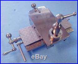 Vintage G. Boley Watchmakers Lathe Cross-slide With Tool Post For Watch Repair