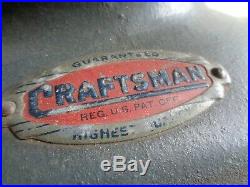 Vintage Heavy Duty Craftsman Motor Belt Driven Wood Thickness Planer #103.1801
